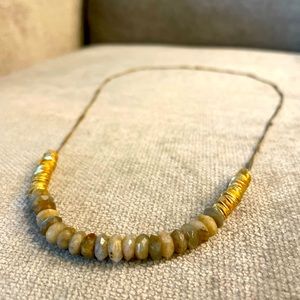 Green and gold necklace